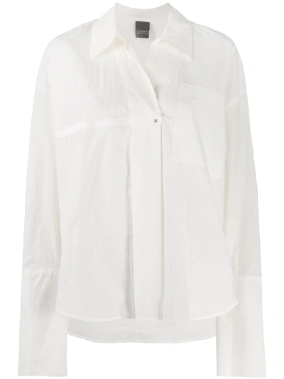 Lorena Antoniazzi V-neck On Pocket Shirt In White