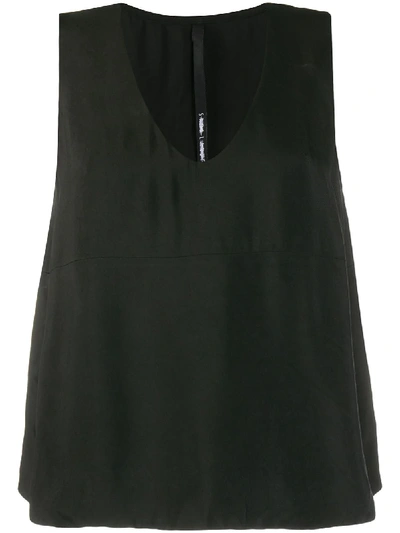 Sara Lanzi Loose-fit Waistcoat In Black