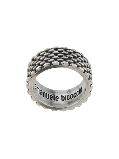 Emanuele Bicocchi Tyre Band Ring In Silver