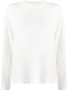 Raquel Allegra Long Sleeve T-shirt In White