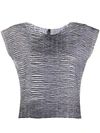 Pierantoniogaspari Crinkled Top In Grey