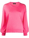 ROBERTO COLLINA BELL-SLEEVED KNITTED TOP