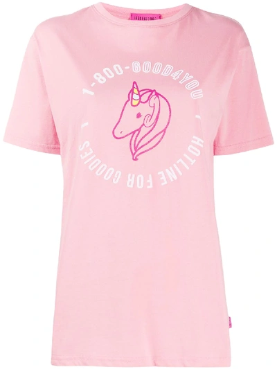 Ireneisgood Unicorn Print T-shirt In Pink