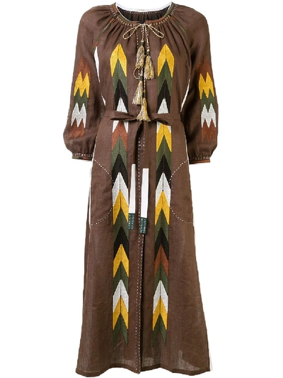 Vita Kin Arizona Midi Dress In Brown