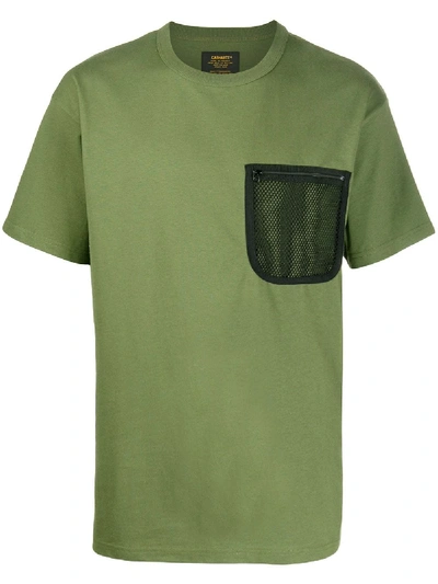 Carhartt Mesh Pocket T-shirt In Green