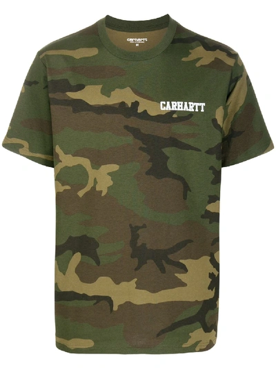 Carhartt Camouflage-print T-shirt In Green