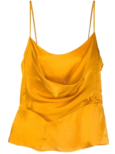 Ainea Drapiertes Camisole-top In Yellow