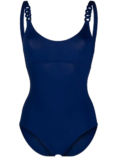 Eres Chainette Tank One-piece In Blue