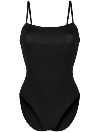 Eres Black Aquarelle One-piece Swimsuit In Nero
