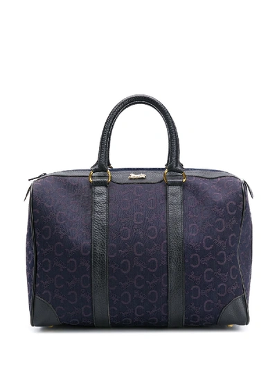 Pre-owned Celine Monogram Tote In Blue