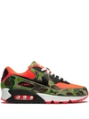 Nike Air Max 90 Retro "reverse Duck Camo" Sneakers In Red