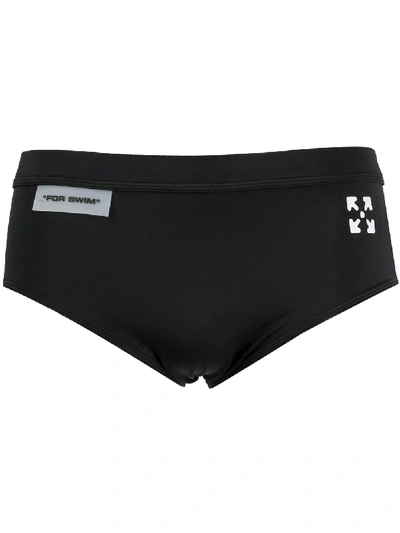 Off-white For Swim Swim Trunks In Black