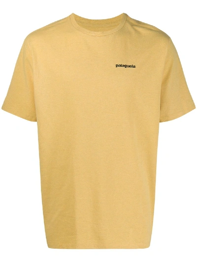 Patagonia Logo印花超大款t恤 In Yellow