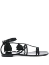 GIUSEPPE ZANOTTI DANSE DU FEU FLAT SANDALS