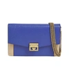 GIVENCHY Blue And Tan Gv3 Wallet On Chain Bag