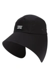 BURBERRY LOGO PATCH COTTON TWILL BONNET HAT,8027763