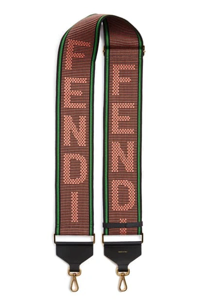 Fendi Large Strap You Guitar Bag Strap In Brown Multi