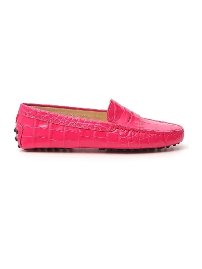 Tod's Gommino Driving Shoes In Pink