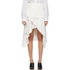 JW ANDERSON JW ANDERSON OFF-WHITE HANDKERCHIEF SKIRT