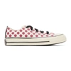 Converse White And Pink Chuck 70 Happy Camper Low Top Sneakers In Cerise Pink