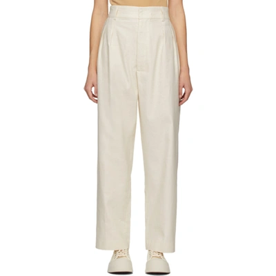 Rika Studios Off-white Diane Trousers In 230 Off Whi