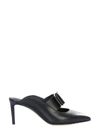 FERRAGAMO SALVATORE FERRAGAMO DOUBLE BOW MULES