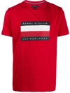 Tommy Hilfiger Logo T-shirt In Red