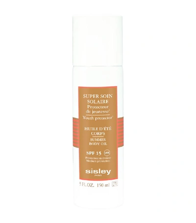 Sisley Paris Super Soin Solaire Summer Body Oil Spf 15 (150ml) In White