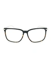 Linda Farrow 58mm Square Novelty Optical Glasses In Black
