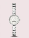 KATE SPADE NEW YORK HOLLIS STAINLESS STEEL HEARTS WATCH,ONE SIZE