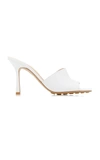 Bottegaveneta Rubber Sole Leather Stretch Mule Sandal Optic White