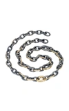 MORITZ GLIK WOMEN'S 18K GOLD; BLACKENED SILVER AND DIAMOND NECKLACE,798040