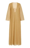 OSEREE WOMEN'S EMBELLISHED LUREX MAXI DRESS,812329