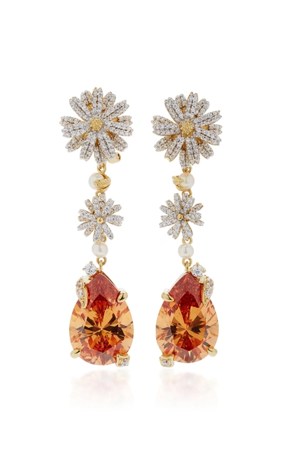 Anabela Chan Women's Convertible Daisy Citrine 18k Gold Vermeil Earrings In Multi