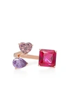 ANABELA CHAN ORION RUBY 18K ROSE GOLD VERMEIL RING,826825