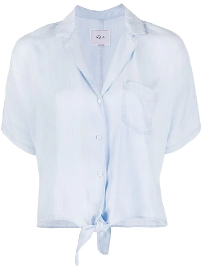 Rails Holly Tie Waist Shirt In Blue