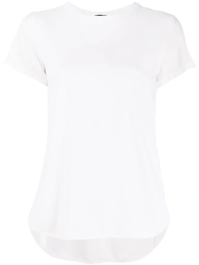 Aspesi Curved Hem T-shirt In White
