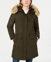 FRENCH CONNECTION HOODED FAUX-FUR-TRIM DOWN PARKA, CREATED FOR MACY'S