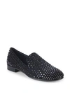 GIUSEPPE ZANOTTI EMBELLISHED CLASSIC SMOKING SLIPPERS,0400098338009