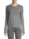 AMICALE HIGH-LOW CASHMERE SWEATER,0400011342630