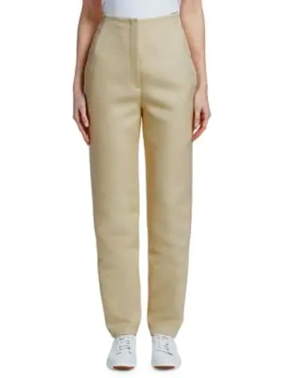 The Row Vivienne High-waist Pants In Butter