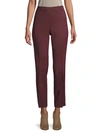 LAFAYETTE 148 HIGH WAISTED ANKLE ZIP TROUSERS,0490740041034