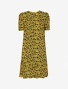 WHISTLES Georgina floral-print woven mini dress,R00135498