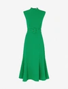 WHISTLES PENNY BELTED CREPE MIDI DRESS,R00135496