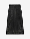CLAUDIE PIERLOT Cafe leather midi skirt,R00058894