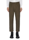 ALEXANDER MCQUEEN STRIPE OUTSEAM CROPPED PANTS