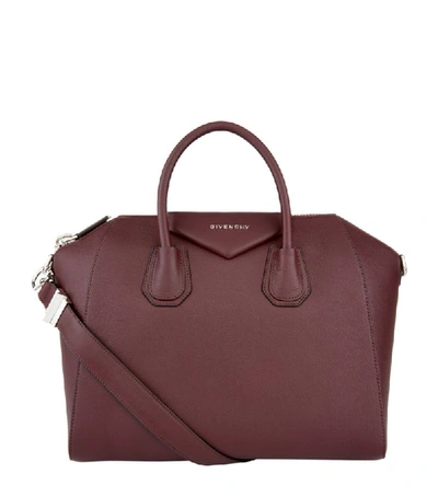 Givenchy Gicenchy Antigona Medium Hand Bag In Aubergine