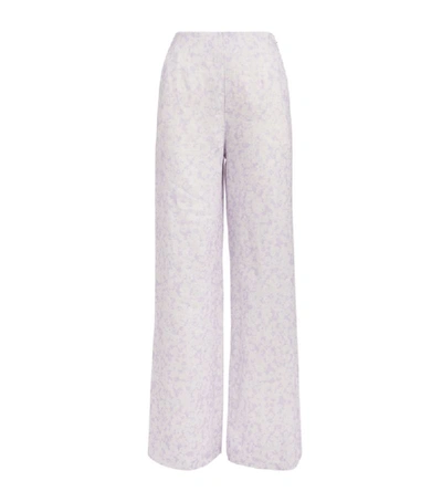 Peony Lavender Vacation Trousers In Lilac