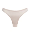 GILDA & PEARL POM-POM SATIN THONG,15327810