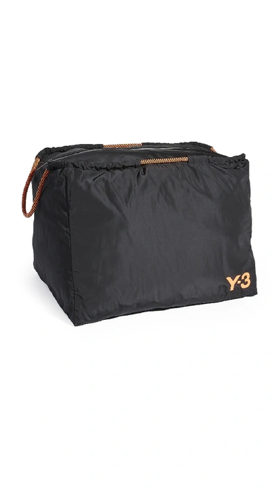 Y-3 Beach Bag In Black/solar Orange